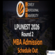 LPUNEST 2026 Round 2 MBA Admission Schedule For 2026 Released; Exam Scheduled on February 10